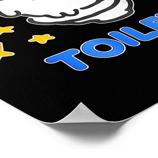 Toilet Time Chikawa Meme Tee  Poster (Hoek)