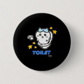 Toilet Time Chikawa Meme Tee  Ronde Button 5,7 Cm (Voorkant)