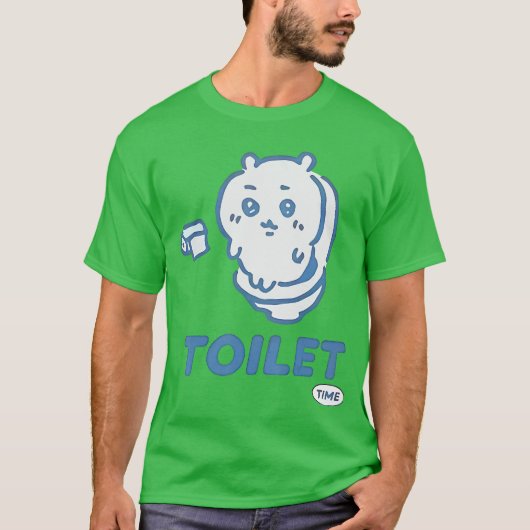 Toilet Time Chikawa Meme Tee T-shirt (Voorkant)
