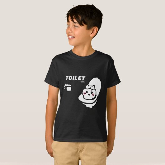Toilet Time Chikawa Meme Tee  T-shirt (Voorkant volledig)