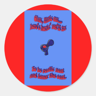 Toilet Training 105 Ronde Sticker