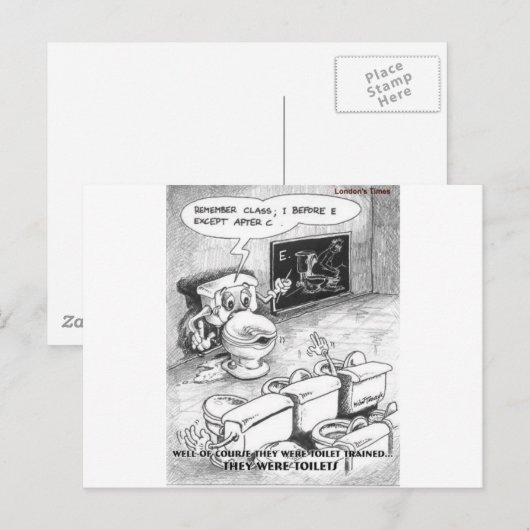 Toilet Training Funny Gifts & Collectibles Briefkaart (Voorkant / Achterkant)