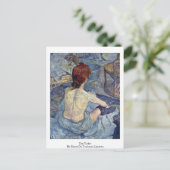 Toilet, van Henri de Toulouse-Lautrec Briefkaart (Staand voorkant)
