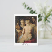 Toilet van Venus door Peter Paul Rubens Briefkaart (Staand voorkant)