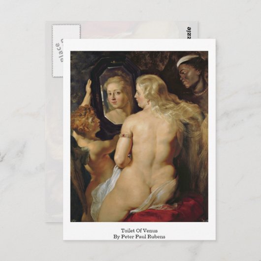 Toilet van Venus door Peter Paul Rubens Briefkaart (Voorkant / Achterkant)