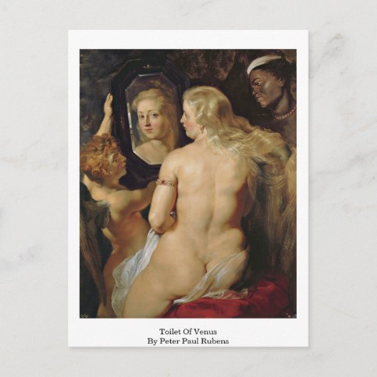 Toilet van Venus door Peter Paul Rubens Briefkaart (Voorkant)