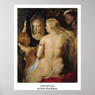 Toilet van Venus door Peter Paul Rubens Poster