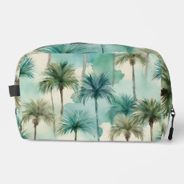 Toiletartikelen Bag Blauwgroen Blue Green Palms Wa Toilettasje