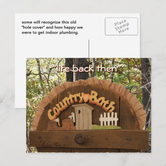  Toiletdeksel "gatdeksel" Briefkaart-aanpassen Briefkaart (Voorkant / Achterkant)