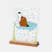 toilethond acryl bord (Hoek)