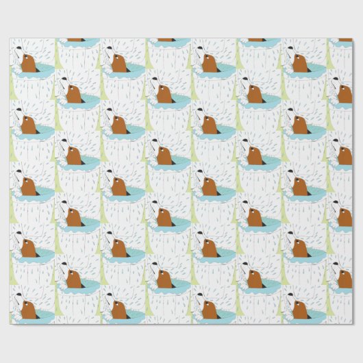 toilethond cadeaupapier (Vlak)