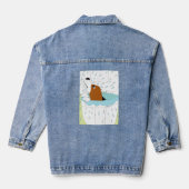 toilethond denim jacket (Achterkant)