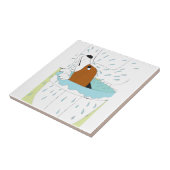 toilethond tegeltje (Zijkant)