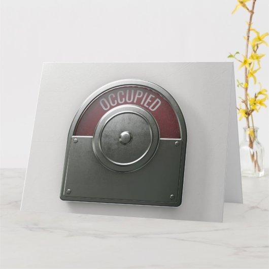 Toiletindicator Bezette Kaart (Gele Bloem)