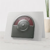 Toiletindicator Bezette Kaart (Voorkant)