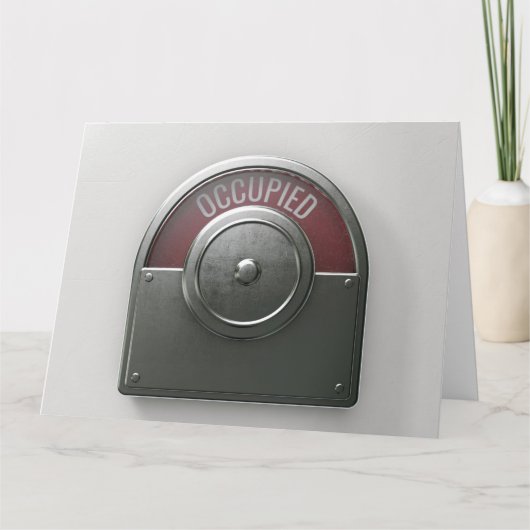 Toiletindicator Bezette Kaart (Voorkant)