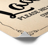 toiletmandje SIGN Poster (Hoek)