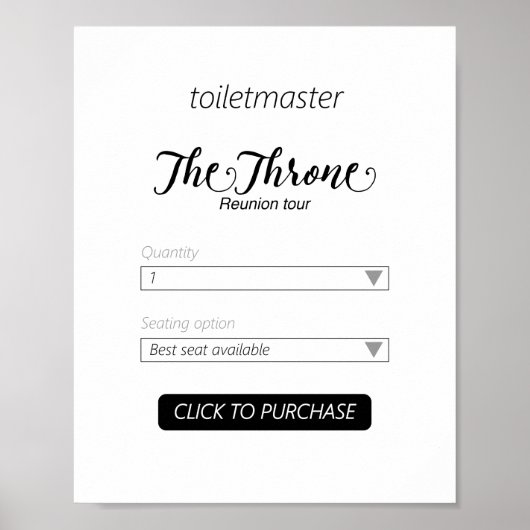 Toiletmaster Bathroom Print (Voorkant)