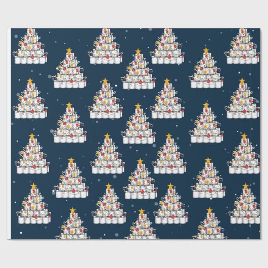 toiletpapier 2020, grappig kerstfeest cadeaupapier (Vlak)