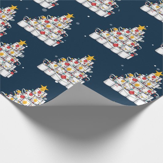 toiletpapier 2020, grappig kerstfeest cadeaupapier (Hoek)