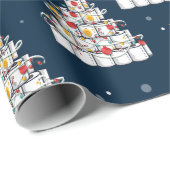 toiletpapier 2020, grappig kerstfeest cadeaupapier (Rol Hoek)