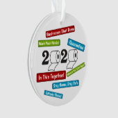 Toiletpapier 2020 Het jaar waarin het allemaal geb Ornament (voorkant)