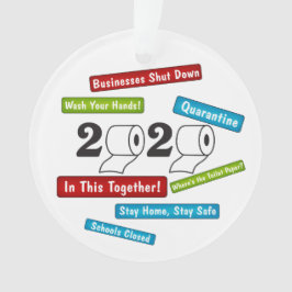 Toiletpapier 2020 Het jaar waarin het allemaal geb Ornament