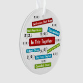 Toiletpapier 2020 Het jaar waarin het allemaal geb Ornament (voorkant)