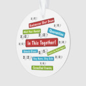 Toiletpapier 2020 Het jaar waarin het allemaal geb Ornament (voorkant)