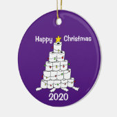 Toiletpapier 2020 Kerstboom Keramisch Ornament (Links)