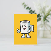 Toiletpapier Briefkaart (Staand voorkant)