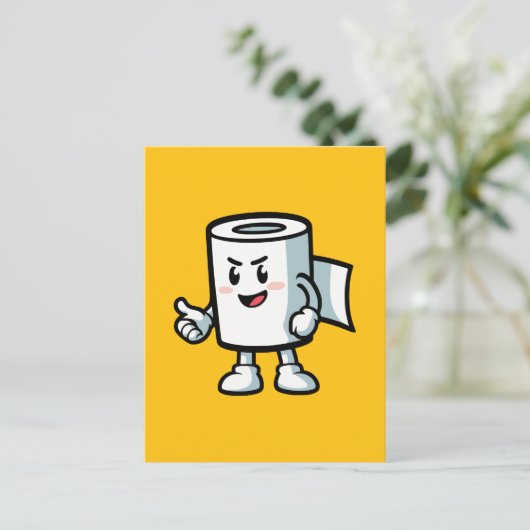 Toiletpapier Briefkaart (Staand voorkant)