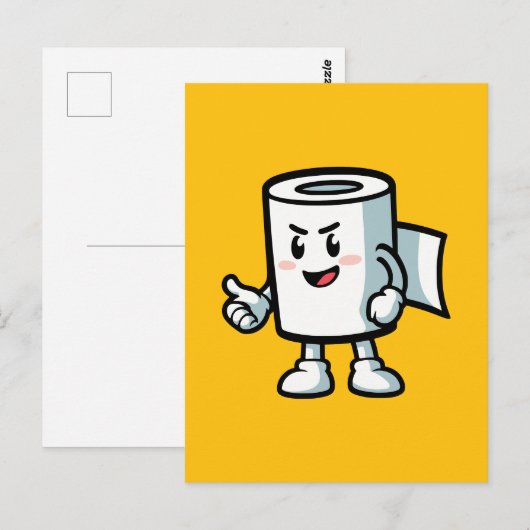 Toiletpapier Briefkaart (Voorkant / Achterkant)