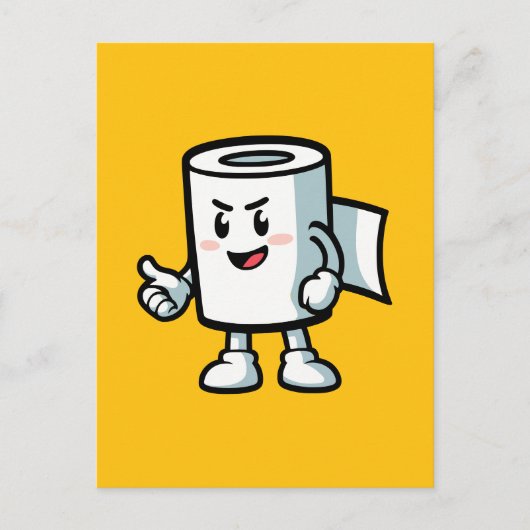 Toiletpapier Briefkaart (Voorkant)