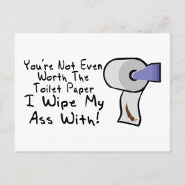 Toiletpapier Briefkaart