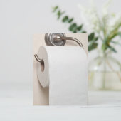 Toiletpapier Briefkaart (Staand voorkant)