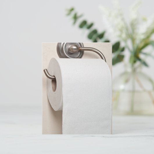 Toiletpapier Briefkaart (Staand voorkant)