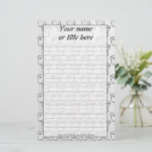 toiletpapier briefpapier (Staand voorkant)