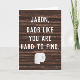 Toiletpapier Custom Funny Vaderdag Kaart