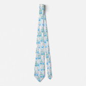 Toiletpapier en handscannerpatroon stropdas (Voorkant)