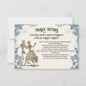 Toiletpapier Halloween gothisch skelet Details inf Kaart (Voorkant)