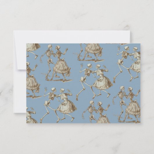 Toiletpapier Halloween gothisch skelet Details inf Kaart (Achterkant)