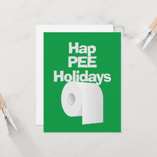 Toiletpapier  kaart (Voorkant / Achterkant in situ)