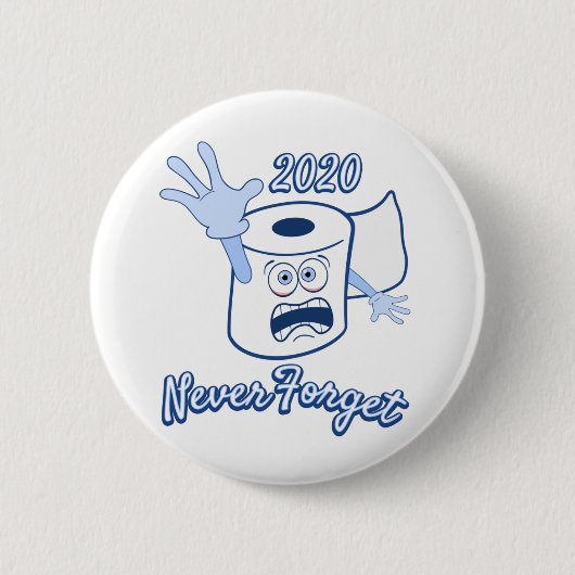 Toiletpapier Panic 2020-Button Ronde Button 5,7 Cm (Voorkant)