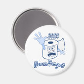 Toiletpapier Panic 2020 Magnet (Voorkant / Achterkant)