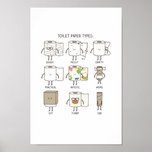 Toiletpapier Poster (Voorkant)