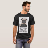 Toiletpapier Pug T-shirt (Voorkant volledig)