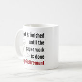 Toiletpapier Retirement Gag Gift voor Man of vrouw Koffiemok (Voorkant links)