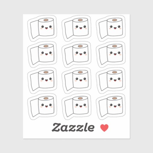 Toiletpapier Roll Potty Training / Badkamer Restoc Sticker (Vel)