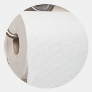 Toiletpapier Ronde Sticker